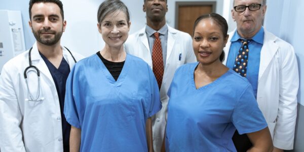 Blue Shield of California logo on a background symbolizing ethics and healthcare.